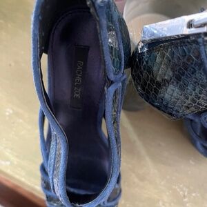 Rachel Zoe snakeskin platforms